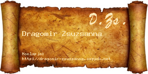 Dragomir Zsuzsanna névjegykártya