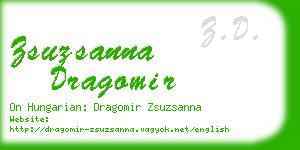 zsuzsanna dragomir business card